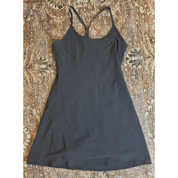 Outdoor Voices Exercise Dress S Black Lined Built-In Shorts Pockets Sporty OV - Picture 2 of 7